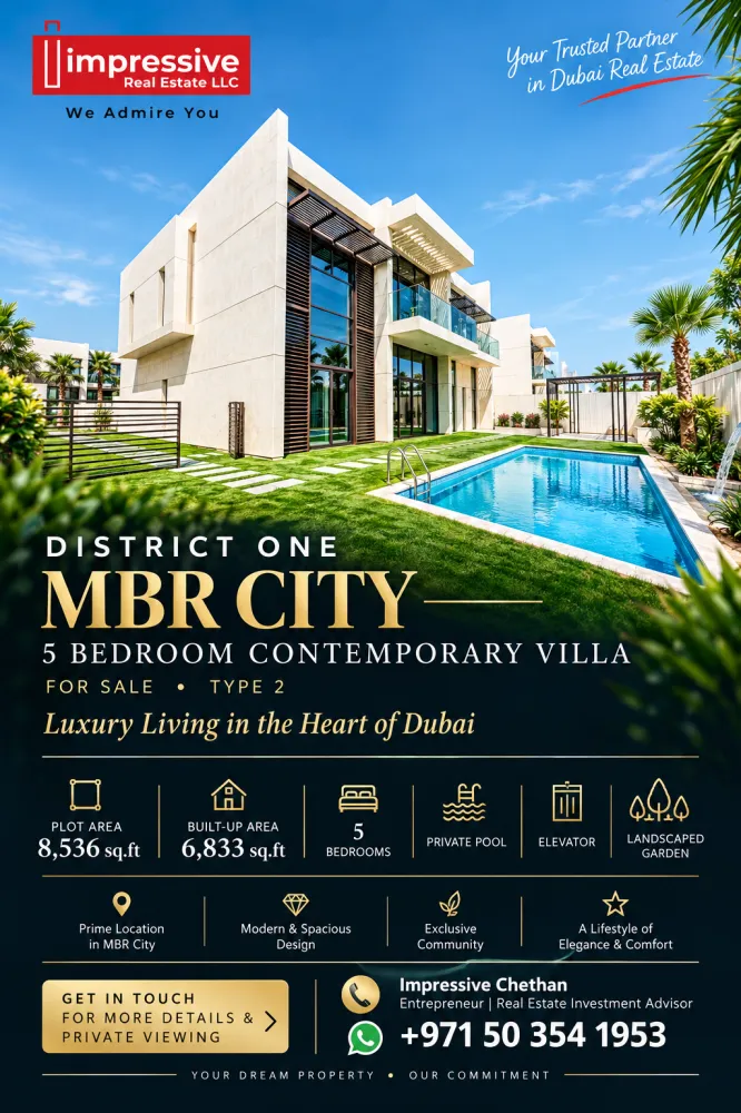 Prime Location I Luxury Villa | Close to Crystal Lagoon I Heart of Dubai
